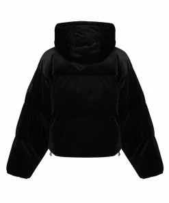 Juicy Couture UK BLACK VELOUR PUFFER JACKET