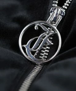 Juicy Couture UK BLACK VELOUR PUFFER JACKET