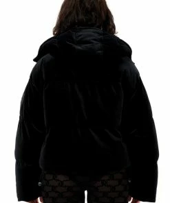 Juicy Couture UK BLACK VELOUR PUFFER JACKET
