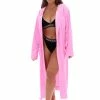 JUICY COUTURE SACHET PINK COTTON LOUNGE ROBE NEW IN