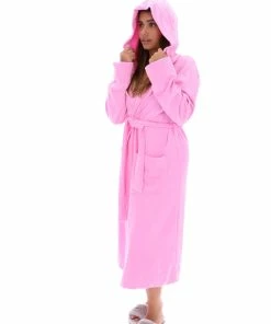 JUICY COUTURE SACHET PINK COTTON LOUNGE ROBE NEW IN