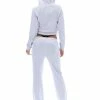JUICY COUTURE TRACKSUITS GREY VELOUR DIAMANTE HOODIE