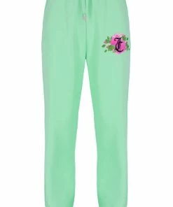 JUICY COUTURE MINT FANTASY FLORAL GRAPHIC BOYFRIEND JOGGERS SPRING SUMMER'22 COLLECTION