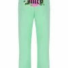 JUICY COUTURE MINT FANTASY FLORAL GRAPHIC BOYFRIEND JOGGERS SPRING SUMMER '22 COLLECTION