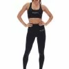JUICY COUTURE BLACK HIGH WAISTED INTERLOCK LEGGING BOTTOMS