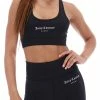 JUICY COUTURE BLACK RACER BACK SPORTS BRA ACTIVEWEAR