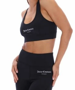 JUICY COUTURE BLACK RACER BACK SPORTS BRA ACTIVEWEAR