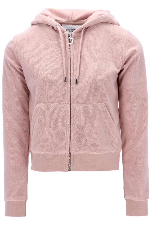 JUICY COUTURE TRACKSUITS SHADOW GREY TERRY TOWELLING ROBERTSON HOODIE