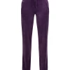 JUICY COUTURE BLACKBERRY CORDIAL CLASSIC VELOUR DEL RAY POCKETED BOTTOMS TRACKSUITS