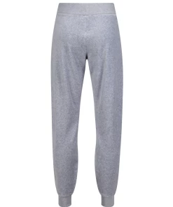 JUICY COUTURE SILVER MARL CLASSIC VELOUR CUFFED JOGGER