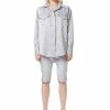 Juicy Couture UK TOPS GREY OVERSIZED WESTERN CUT-OUT SATIN SHIRT