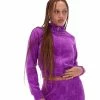 JUICY COUTURE TRACKSUITS PURPLE MONOGRAM JACQUARD VELOUR TRACKTOP