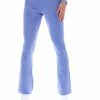 JUICY COUTURE BAJA BLUE VELOUR DIAMANTE FLARED PANTS