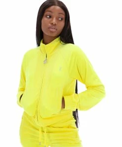 JUICY COUTURE LEMON TONIC VELOUR DIAMANTE TRACKTOP