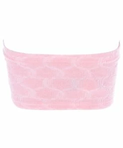 JUICY COUTURE ALMOND BLOSSOM JACQUARD TERRY TOWELLING BANDEAU