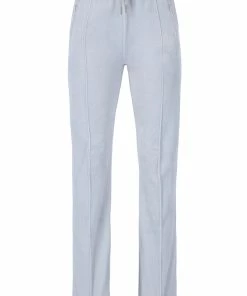 JUICY COUTURE TRACKSUITS GREY VELOUR DIAMANTE TRACKSUIT BOTTOM