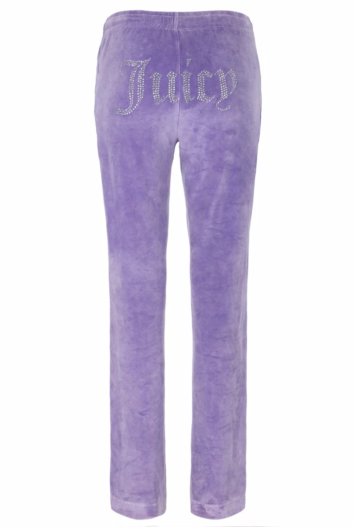 JUICY COUTURE TRACKSUITS LILAC ACID WASH DIAMANTE TRACKSUIT BOTTOMS