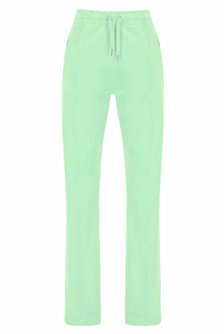 JUICY COUTURE MINT VELOUR DIAMANTE TRACKSUIT BOTTOM