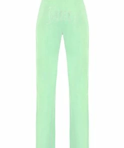 JUICY COUTURE MINT VELOUR DIAMANTE TRACKSUIT BOTTOM