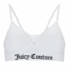 JUICY COUTURE LINGERIE & NIGHTWEAR WHITE SEAMLESS RIBBED BRA