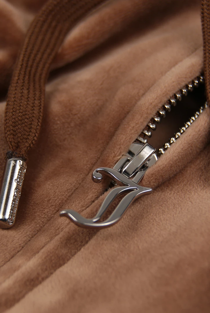 JUICY COUTURE SPRING SUMMER '22 COLLECTION ACORN CLASSIC VELOUR ROBERTSON HOODIE