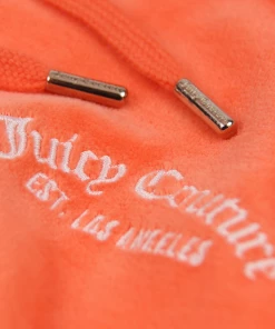 JUICY COUTURE FRESH CORAL RECYCLED VELOUR POCKETED BOTTOMS SPRING SUMMER'22 COLLECTION