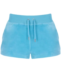 JUICY COUTURE NEW IN PETIT FOUR CLASSIC VELOUR TRACK SHORT