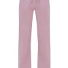 JUICY COUTURE KEEPSAKE LILAC CLASSIC VELOUR DEL RAY POCKETED BOTTOMS