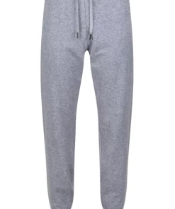 JUICY COUTURE SILVER MARL CLASSIC VELOUR CUFFED JOGGER