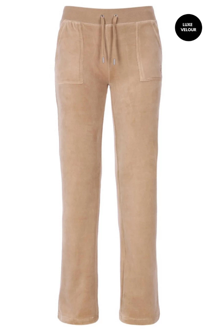 JUICY COUTURE TRACKSUITS WARM TAUPE LUXE VELOUR DEL RAY POCKETED BOTTOMS