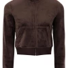JUICY COUTURE TRACKSUITS JAVA CLASSIC VELOUR TRACK TOP