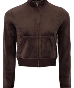 JUICY COUTURE TRACKSUITS JAVA CLASSIC VELOUR TRACK TOP