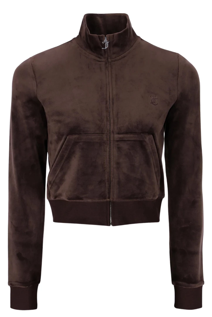JUICY COUTURE TRACKSUITS JAVA CLASSIC VELOUR TRACK TOP