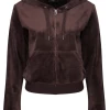 JUICY COUTURE TRACKSUITS JAVA CLASSIC VELOUR ROBERTSON HOODIE
