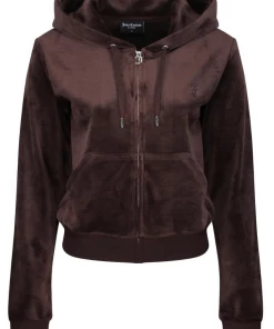 JUICY COUTURE TRACKSUITS JAVA CLASSIC VELOUR ROBERTSON HOODIE
