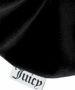 JUICY COUTURE SPRING SUMMER'22 COLLECTION BLACK VELOUR SCRUNCHIE