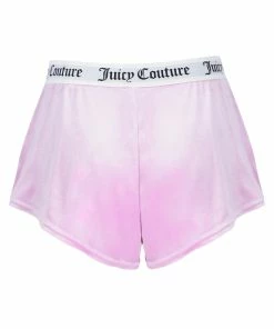 JUICY COUTURE LOUNGEWEAR ORCHID PINK VELVET LOUNGE FLARED SHORTS