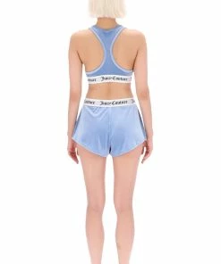 JUICY COUTURE DELLA ROBIA VELVET LOUNGE RACER BRA LOUNGEWEAR