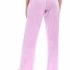 JUICY COUTURE ORCHID PINK VELVET LOUNGE WIDE LEG BOTTOMS