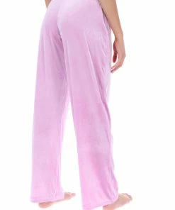 JUICY COUTURE ORCHID PINK VELVET LOUNGE WIDE LEG BOTTOMS