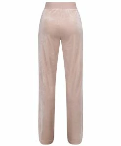 JUICY COUTURE WARM TAUPE CLASSIC VELOUR DEL RAY BOTTOMS TRACKSUITS