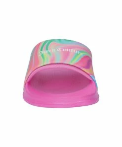 JUICY COUTURE MULTI-COLOUR SWIRL SLIDERS
