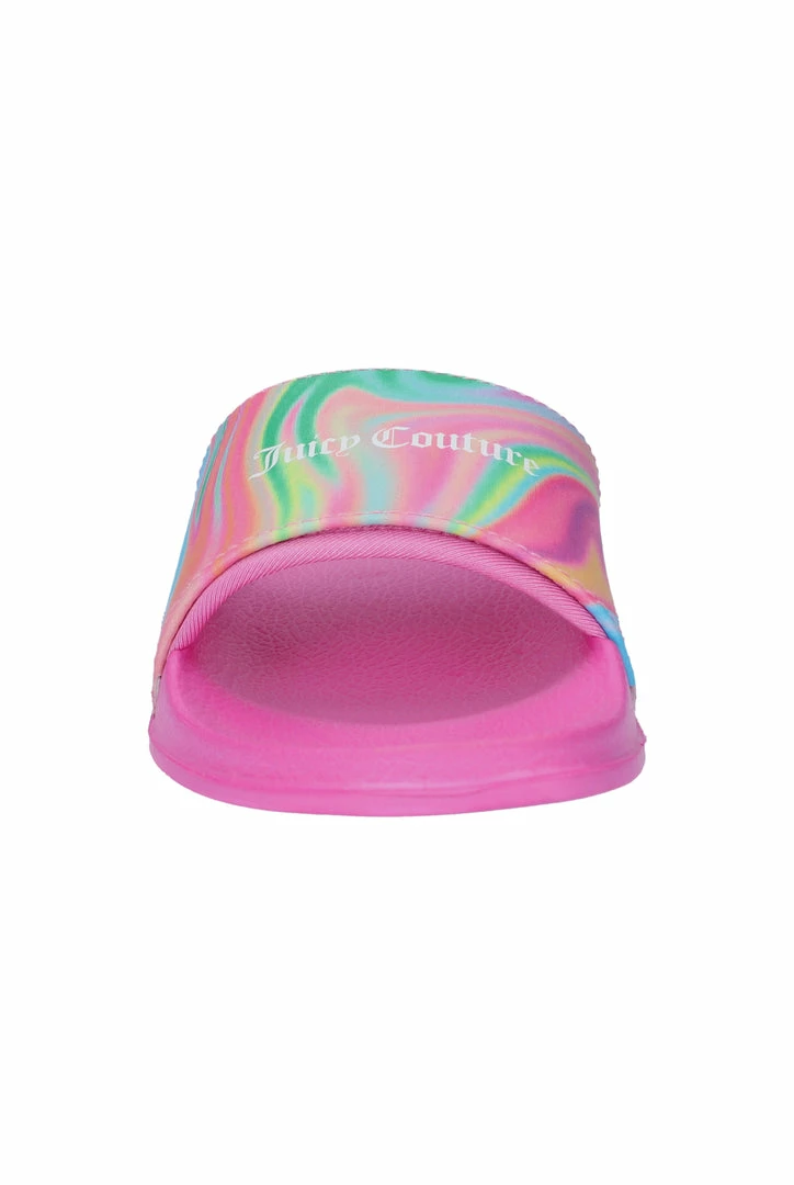 JUICY COUTURE MULTI-COLOUR SWIRL SLIDERS