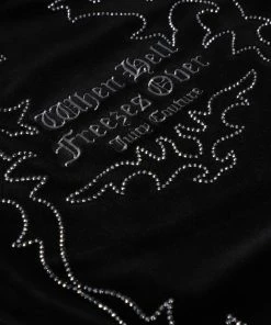 JUICY COUTURE BLACK VELOUR DIAMANTE WESTERN TANK DRESS DRESSES