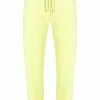 JUICY COUTURE SPRING SUMMER '22 COLLECTION YELLOW PEAR CLASSIC VELOUR CUFFED JOGGER