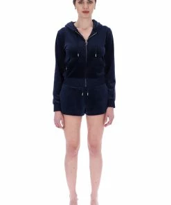 JUICY COUTURE NIGHT SKY CLASSIC VELOUR TRACK SHORT NEW IN