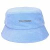 JUICY COUTURE POWDER BLUE VELOUR BUCKET HAT