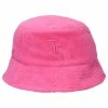 JUICY COUTURE FLURO PINK MONOGRAM TOWELLING BUCKET HAT SPRING SUMMER '22 COLLECTION