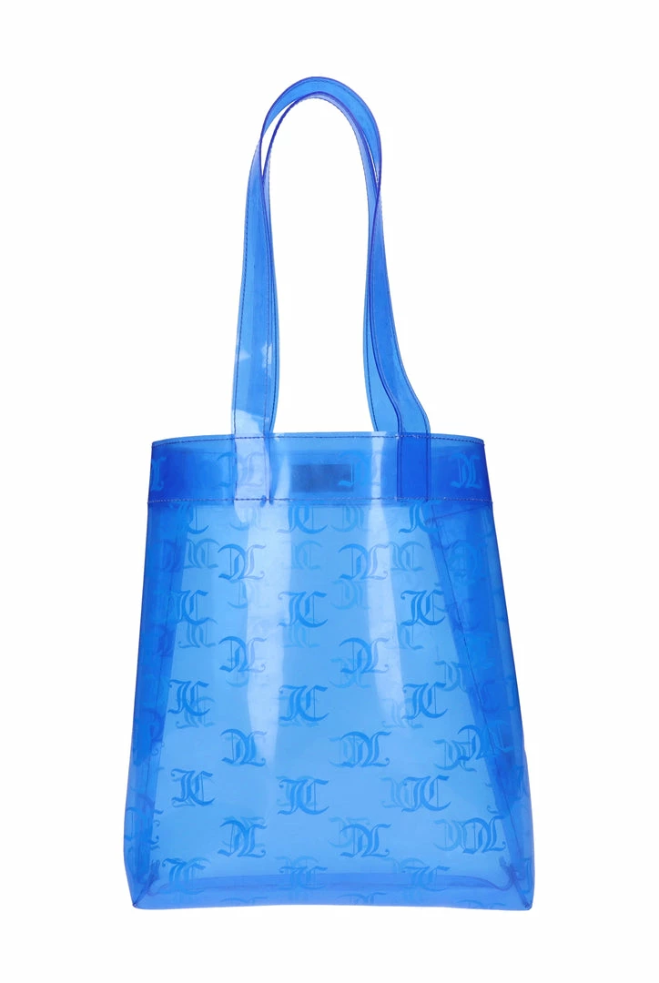 JUICY COUTURE AQUA MONOGRAM PVC TOTE SPRING SUMMER '22 COLLECTION