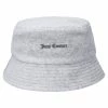 JUICY COUTURE SILVER MARL VELOUR BUCKET HAT